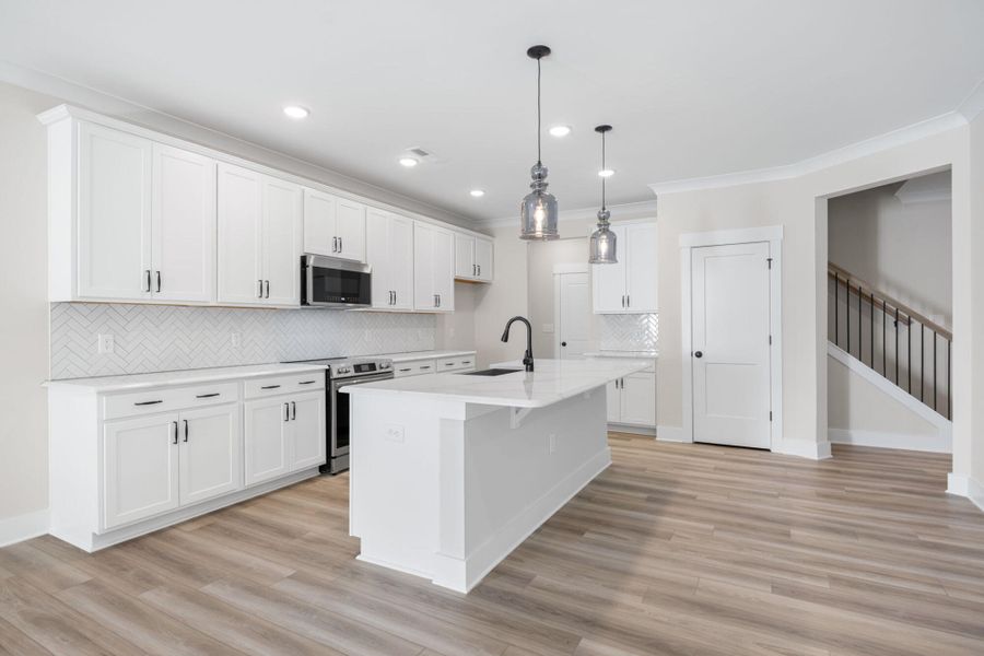 Furnished interior view inside a new home in Harbor Crossing, Greensboro (Image 10).