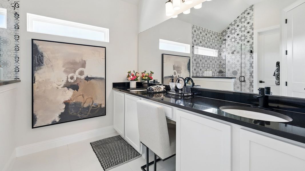 Representative furnished interior of a home built from the Juniper by Brightland Homes in Anna Ranch, Anna (Image 14).