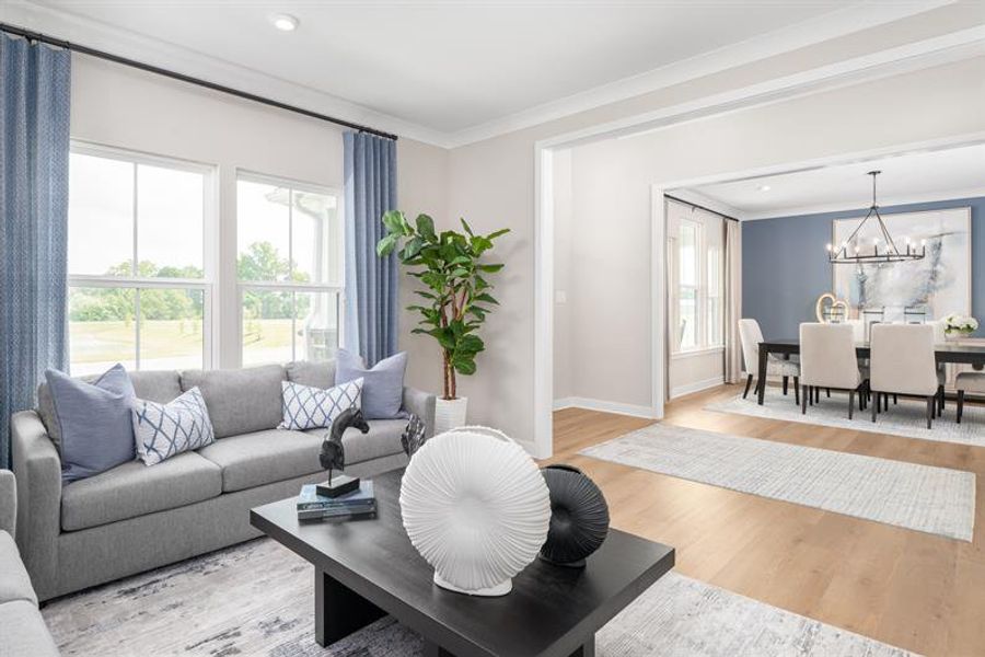 Representative furnished interior of a home built from the Normandy by Ryan Homes in Everly Estates, Spartanburg (Image 15).