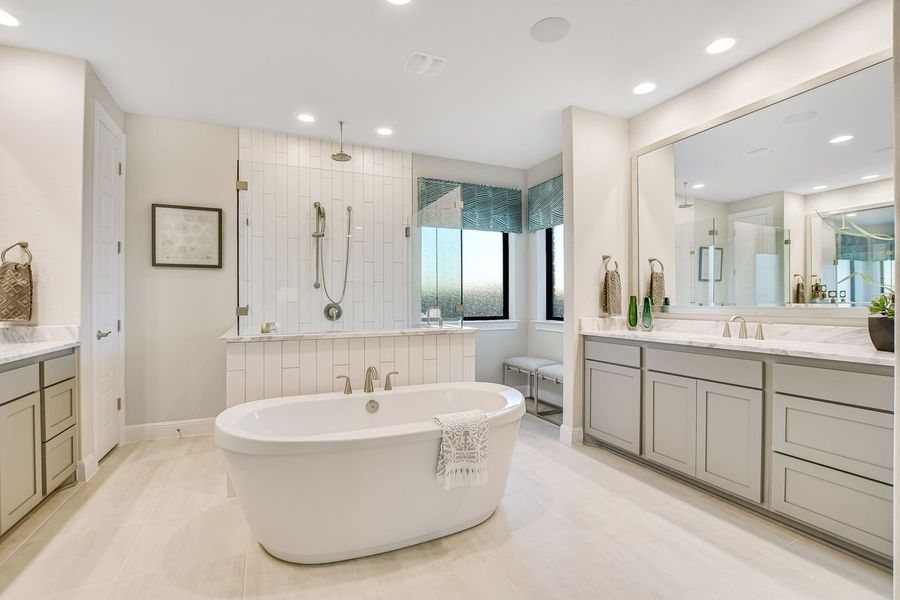 Representative furnished interior of a home built from the Madera II by Giddens Homes in Scofield Farms Estates, Georgetown (Image 124).