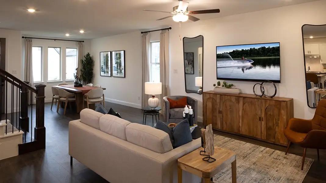 Furnished interior view inside a new home in Cross Creek Meadows, Celina (Image 4).