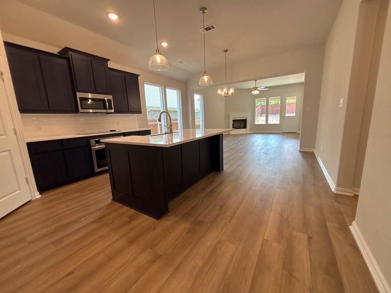 Furnished interior view inside a new home in Waterford Park, Weatherford (Image 4).
