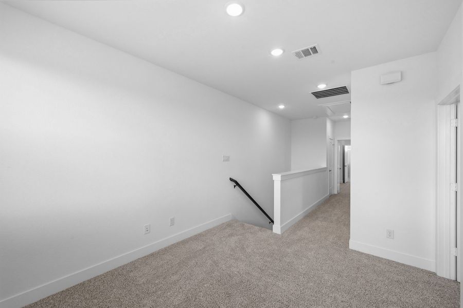 Spacious, unfurnished interior of a new home in Bridgeland, Cypress (Image 14).