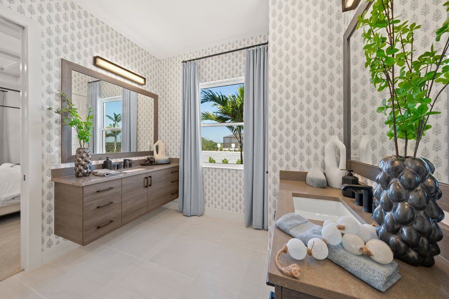 Representative furnished interior of a home built from the Tideland by Homes by Towne in Palmera at Wellen Park, Venice (Image 8).