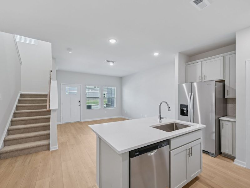 Furnished interior view inside a new home in The Rows at Buffaloe Reserve, Raleigh (Image 5).