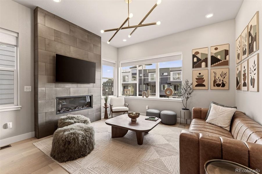 Furnished interior view inside a new home in Baseline, Broomfield (Image 22).