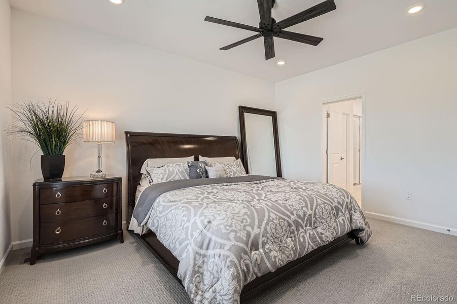 Furnished interior view inside a new home in Single Family Homes at Anthology North, Parker (Image 11). Furnished interior view inside a new home in Single Family Homes at Anthology North, Parker (Image 11).