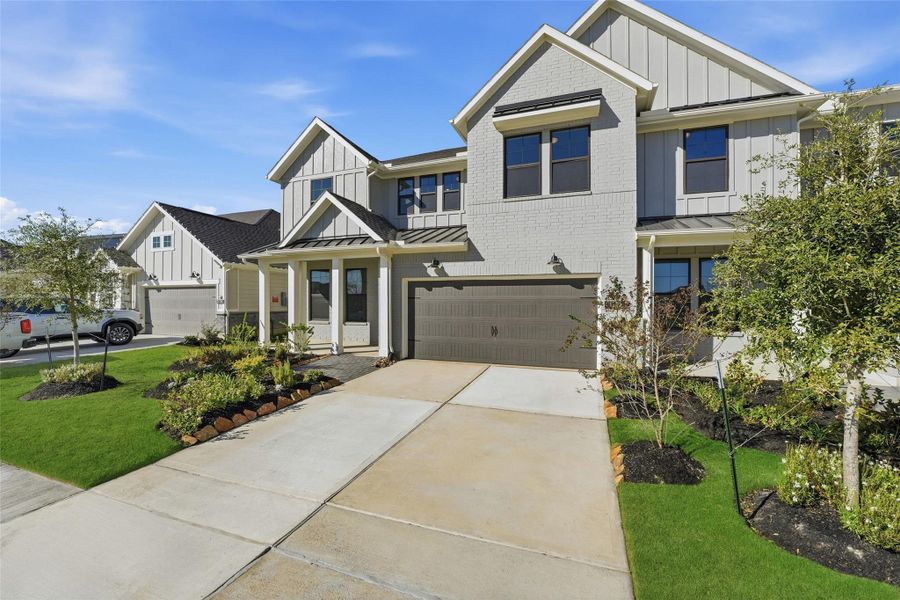 Front exterior of a new home in , Cypress, TX, highlighting curb appeal (Image 17). Front exterior of a new home in , Cypress, TX, highlighting curb appeal (Image 17).