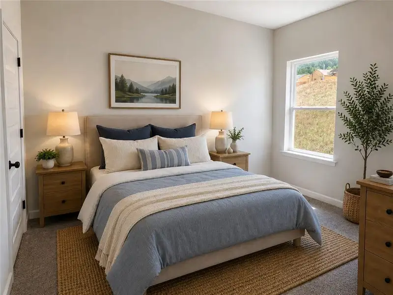 Furnished interior view inside a new home in , Cartersville (Image 9).