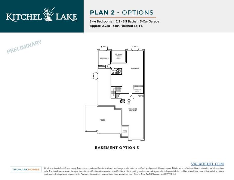 Kitchel Lake Plan 2 Floor Plan