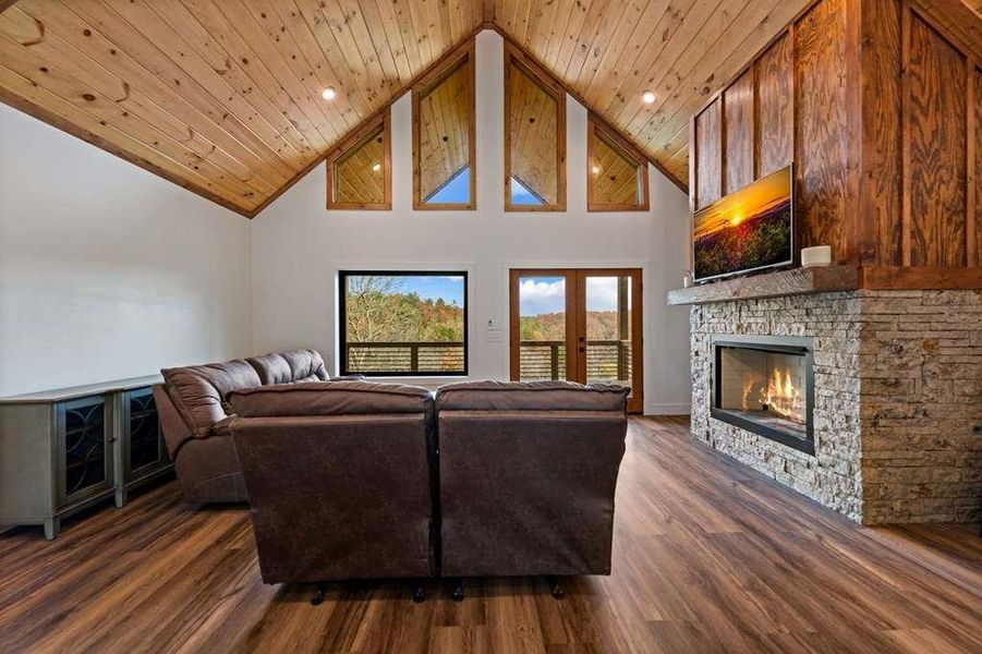 Furnished interior view inside a new home in , Mineral Bluff (Image 12).