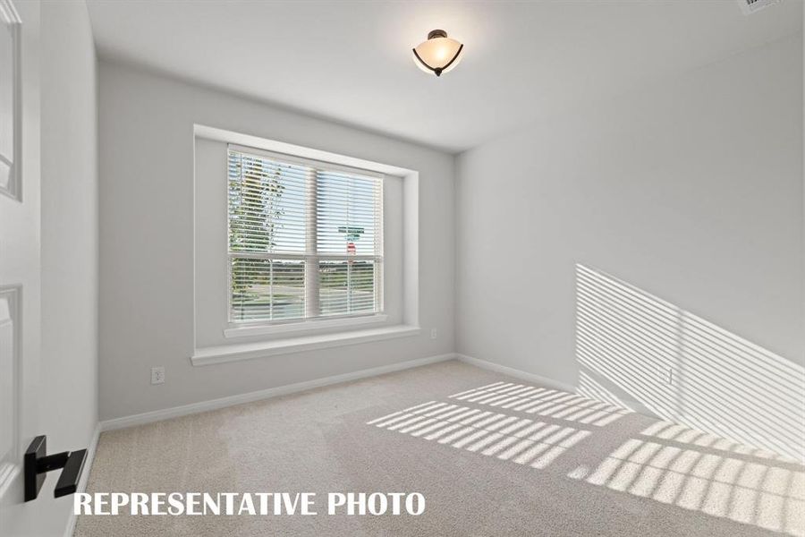 One of several nicely sized secondary bedrooms in our wonderful 4204 plan.  REPRESENTATIVE PHOTO