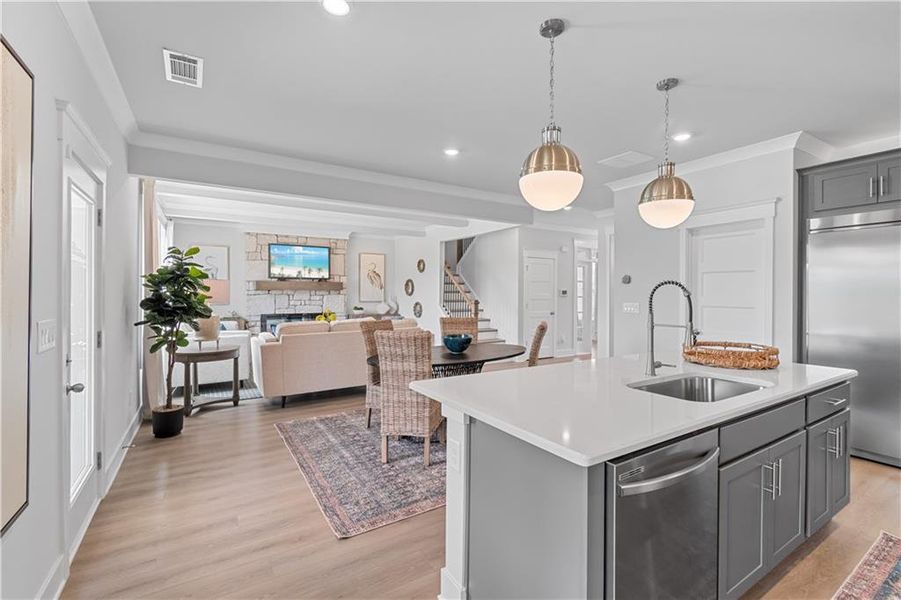 Furnished interior view inside a new home in Fowler Farms, Auburn (Image 4).