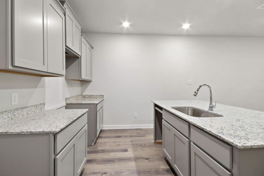 Furnished interior view inside a new home in Lakes at Crockett Martin, Conroe (Image 9).