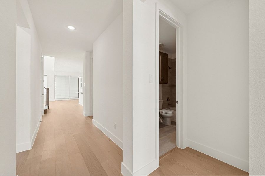 Representative unfurnished interior of a home built from the Skybrook by Landon Homes in Fields - East Village, Frisco (Image 26). Representative unfurnished interior of a home built from the Skybrook by Landon Homes in Fields - East Village, Frisco (Image 26).