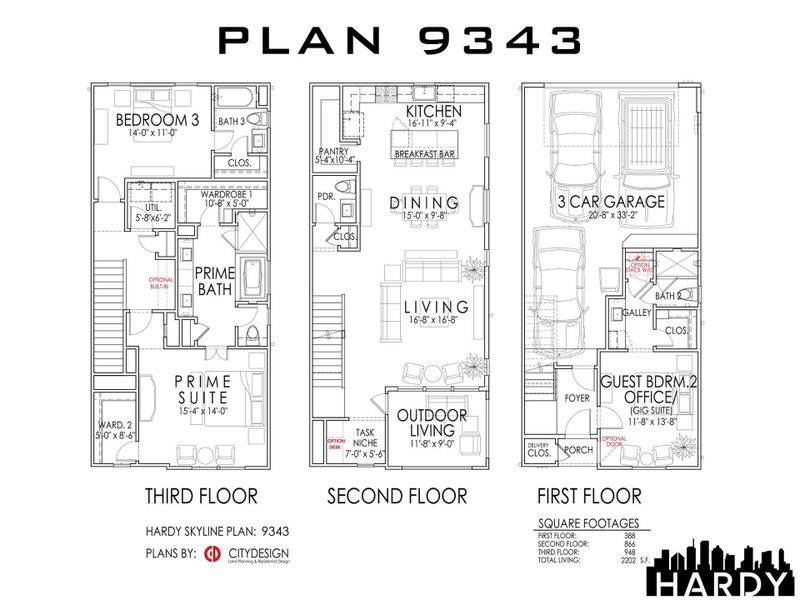 2D floor plan layout of this home in Hardy Skyline, Houston, TX (Image 4).
