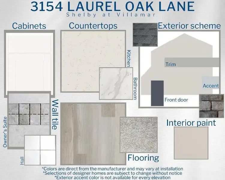 Shelby - Colors for this home