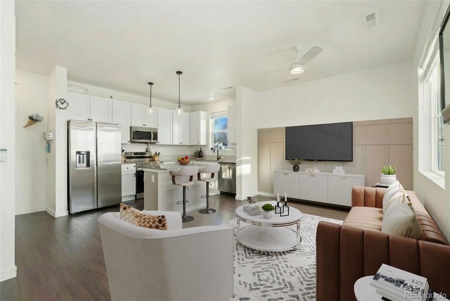 Furnished interior view inside a new home in , Johnstown (Image 3).