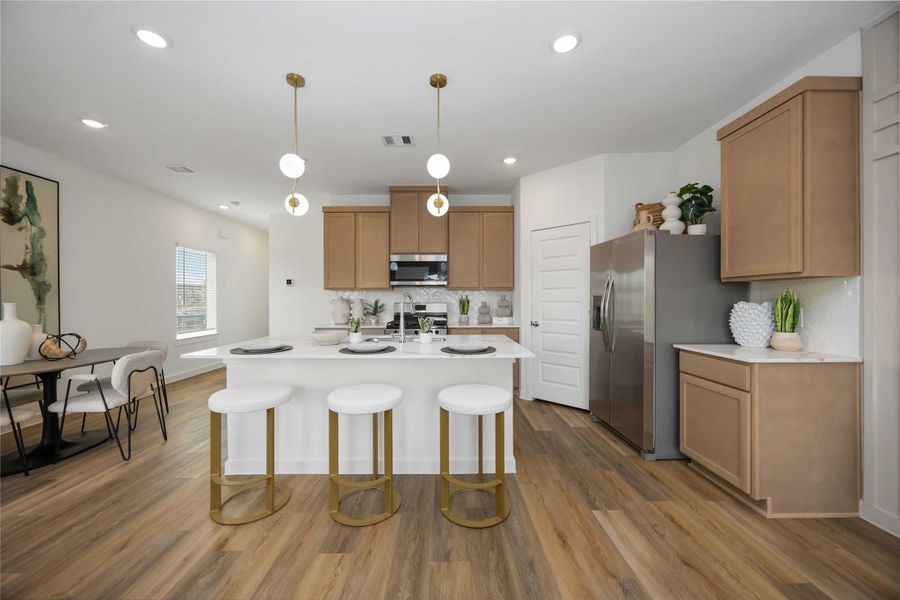Furnished interior view inside a new home in Grand West, Houston (Image 5).