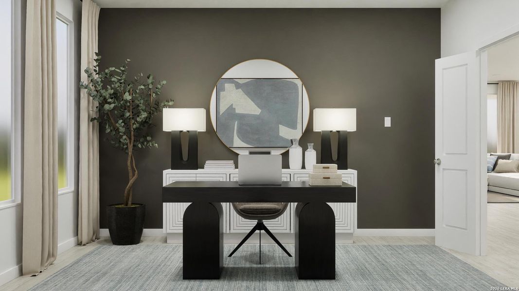 Furnished interior view inside a new home in Voss Farms, New Braunfels (Image 17).