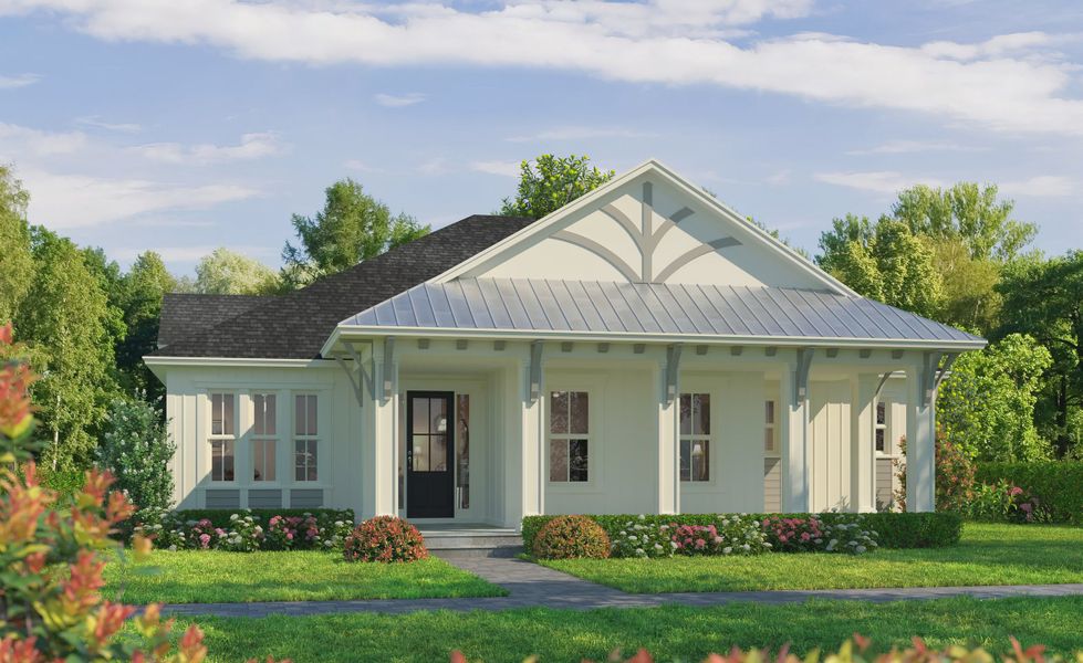 Representative exterior photo of a completed home built from the Duval by ICI Homes in Seven Pines, Jacksonville, FL (Image 3). Representative exterior photo of a completed home built from the Duval by ICI Homes in Seven Pines, Jacksonville, FL (Image 3).