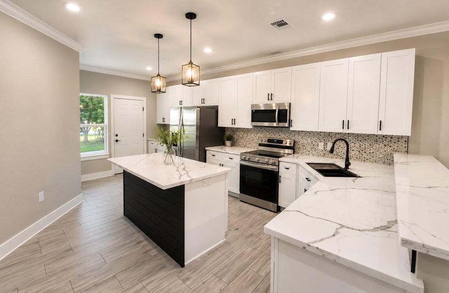 Furnished interior view inside a new home in , Freeport (Image 4).