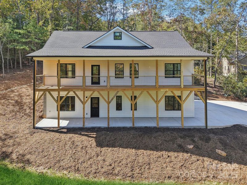 Exterior details and patio area of a home in , Mills River (Image 2). Exterior details and patio area of a home in , Mills River (Image 2).