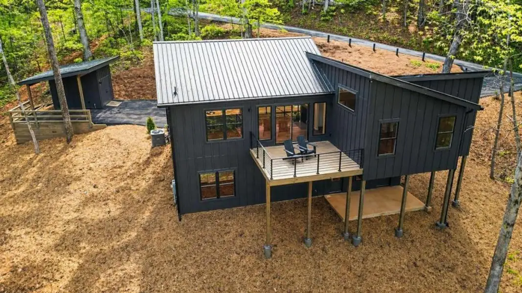 Exterior details and patio area of a home in , Blue Ridge (Image 32).