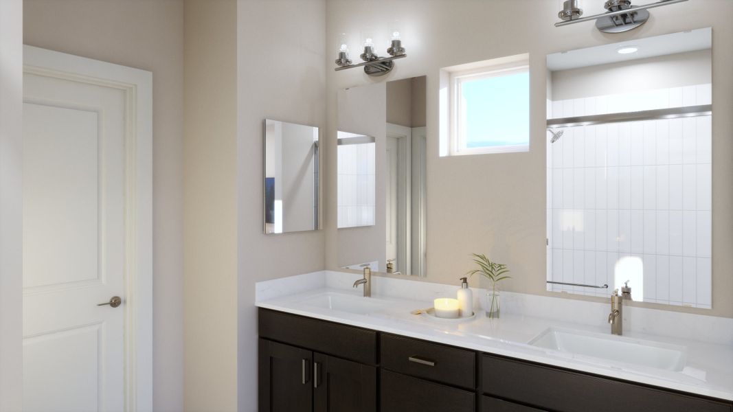 Representative furnished interior of a home built from the C by Trumark Homes in Erie Highlands, Erie (Image 9).