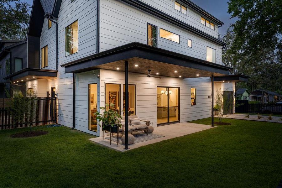 Exterior details and patio area of a home in , Austin (Image 3).