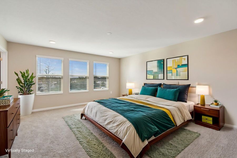 Owner's Bedroom - Virtually Staged