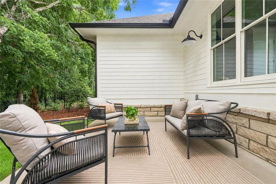Exterior details and patio area of a home in , Alpharetta (Image 21).