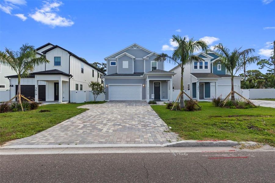 Front exterior of a new home in , St. Petersburg, FL, highlighting curb appeal (Image 27). Front exterior of a new home in , St. Petersburg, FL, highlighting curb appeal (Image 27).