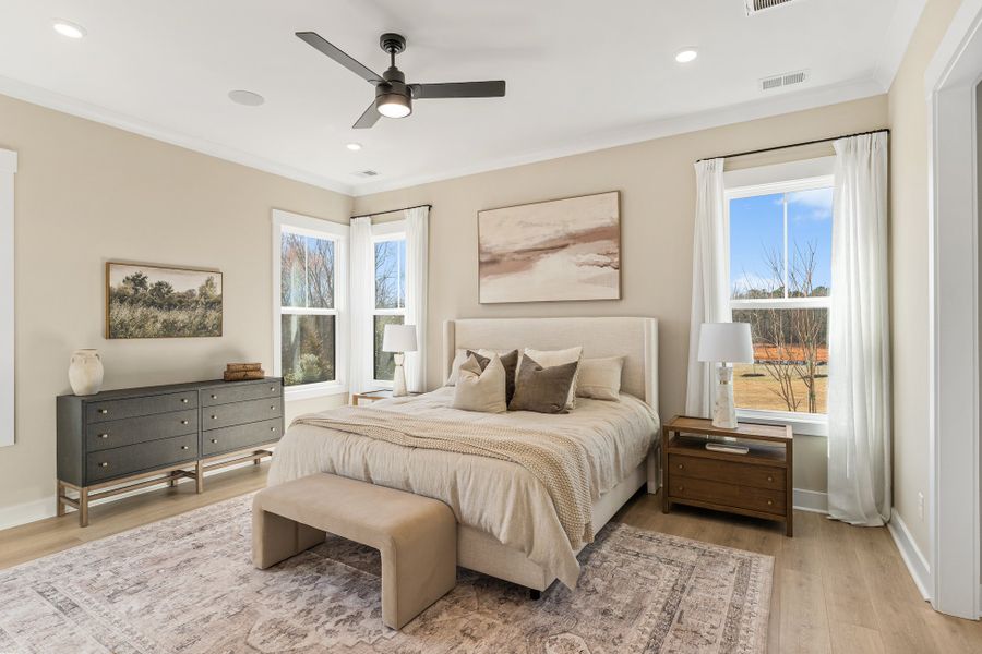 Representative furnished interior of a home built from the Emmy by Hunter Quinn Homes in Walker's Pointe, Anderson (Image 19).