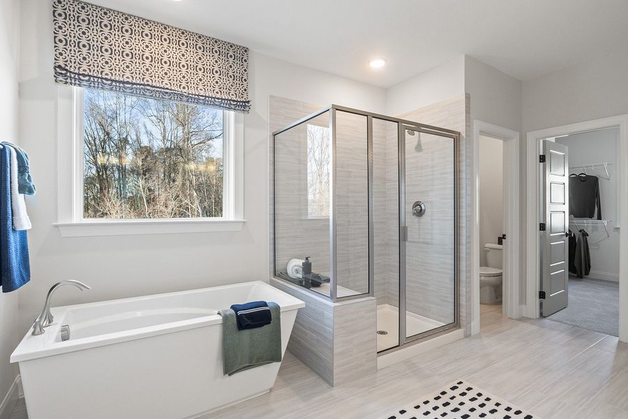 Representative furnished interior of a home built from the The Hampton by RobuckHomes in Kennebec Crossing, Angier (Image 17).