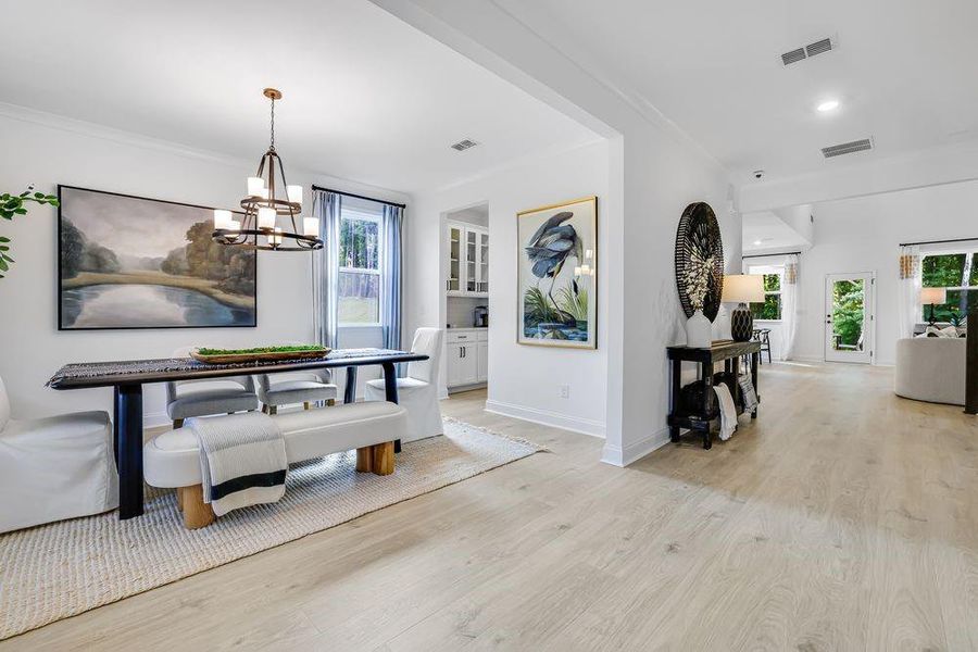 Furnished interior view inside a new home in Reserve at Hickory Walk, Kennesaw (Image 7).