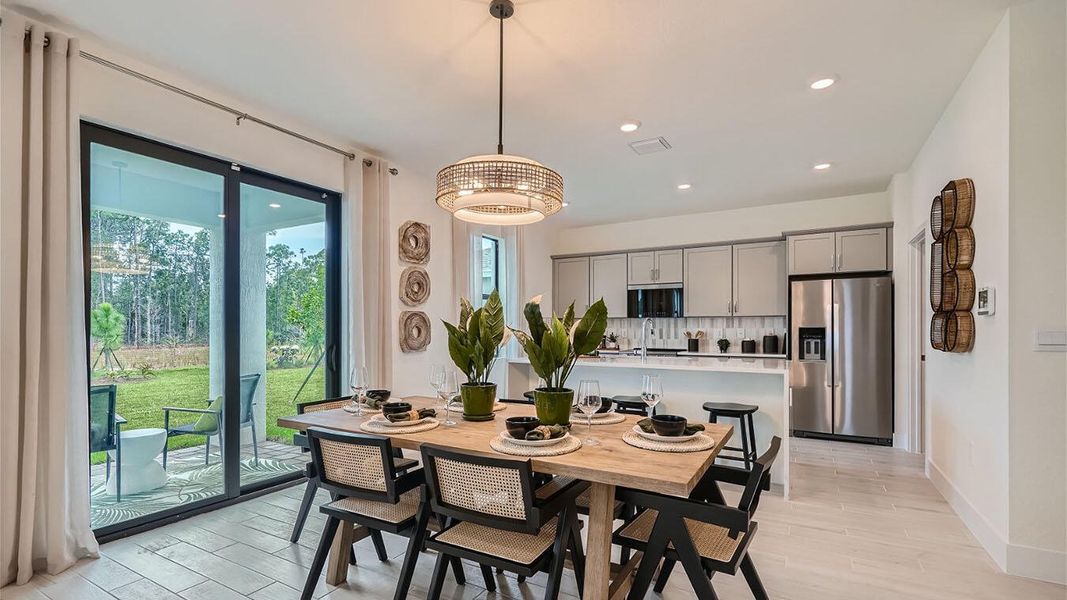 Galen Model dining and kitchen