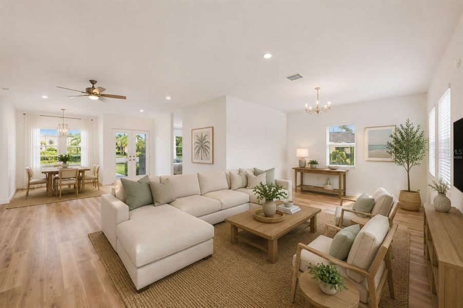 Furnished interior view inside a new home in , Punta Gorda (Image 5).
