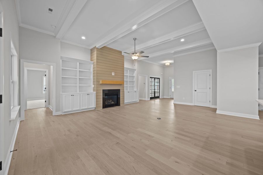 Spacious, unfurnished interior of a new home in The Preserve at Langston, Winterville (Image 36).