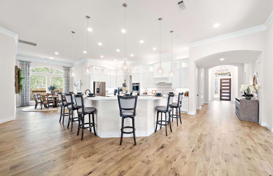 Furnished interior view inside a new home in Artavia 70′, Conroe (Image 15).