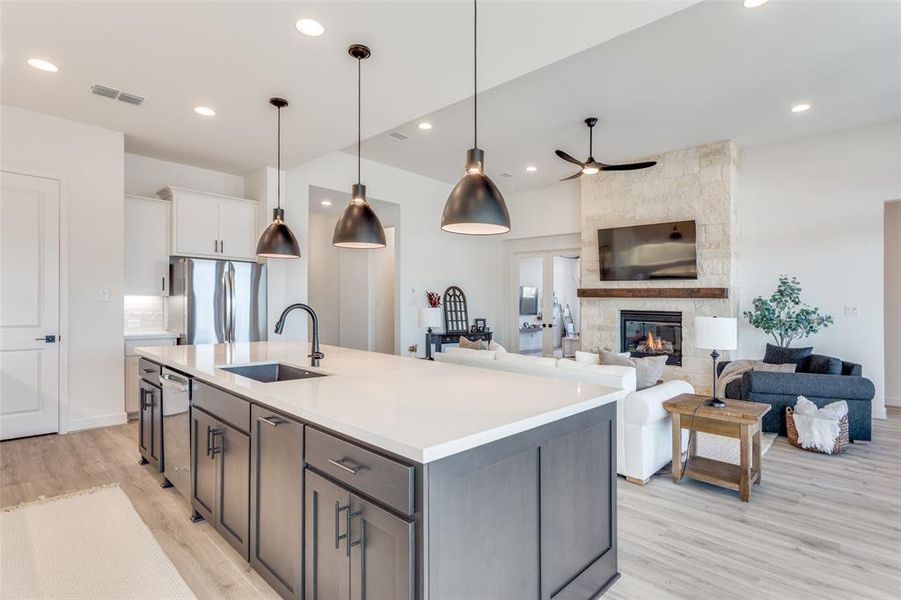 Furnished interior view inside a new home in Ventana, Fort Worth (Image 7).