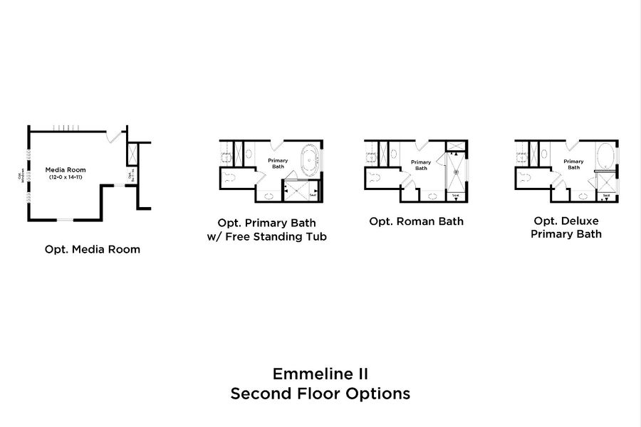 Floorplan of Second Floor Options Floorplan of Second Floor Options