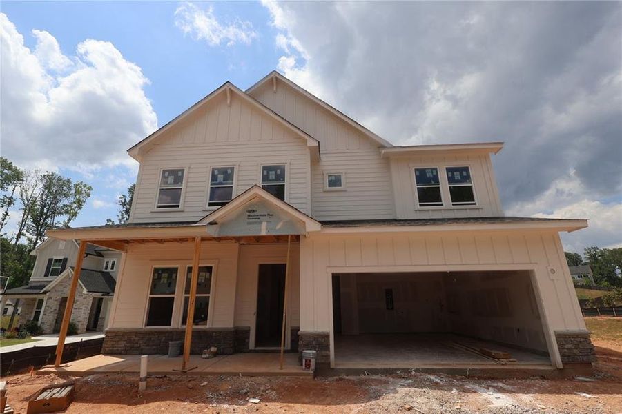 In-progress construction of a new home in Settingdown Farms, Cumming, GA (Image 5). In-progress construction of a new home in Settingdown Farms, Cumming, GA (Image 5).
