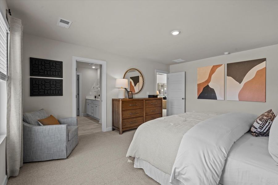 Furnished interior view inside a new home in River Glen, Angier (Image 12).