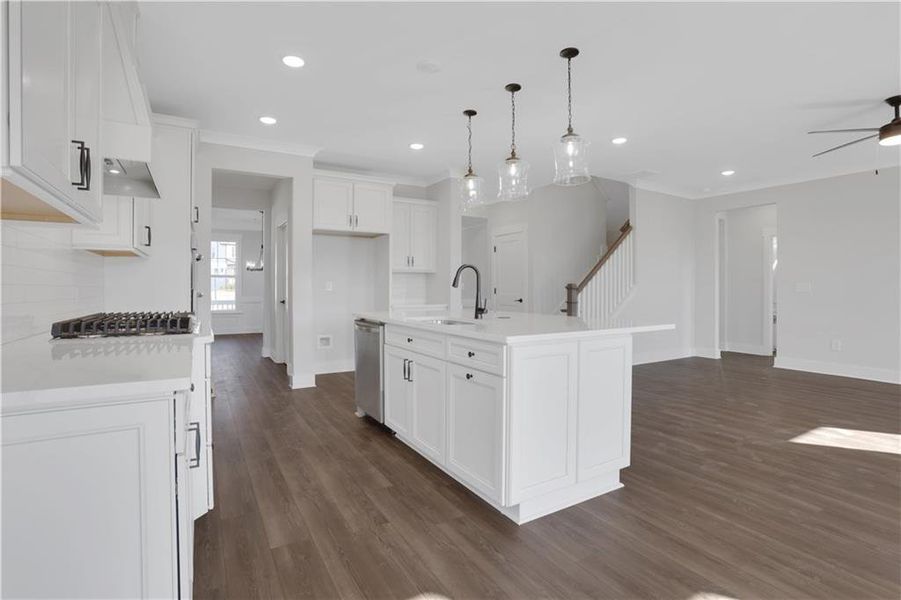Furnished interior view inside a new home in Cambridge, Flowery Branch (Image 6).