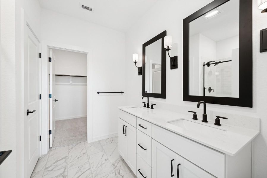 Tranquil primary bath (*Photo not of actual home and used for illustration purposes only.)