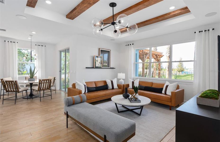Furnished interior view inside a new home in Bridgewalk, St. Cloud (Image 23).