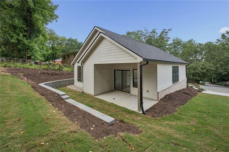 Exterior details and patio area of a home in , Atlanta (Image 21).