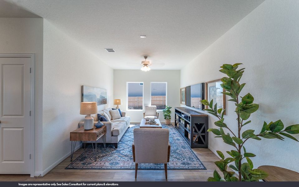 Representative furnished interior of a home built from the Mesquite by CastleRock Communities in Serenada, Brookshire (Image 7).