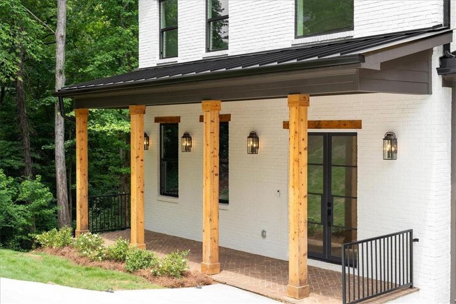 Exterior details and patio area of a home in , Marietta (Image 4). Exterior details and patio area of a home in , Marietta (Image 4).